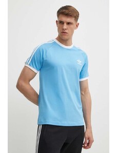 adidas Originals t-shirt in cotone uomo colore blu con applicazione IM9392
