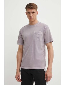 adidas Originals t-shirt in cotone uomo colore violetto IS1762