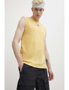 HUGO t-shirt in cotone uomo colore giallo