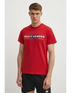 Helly Hansen t-shirt in cotone colore rosso