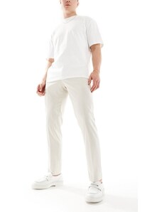 French Connection - Pantaloni da abito beige e bianchi a righe-Neutro