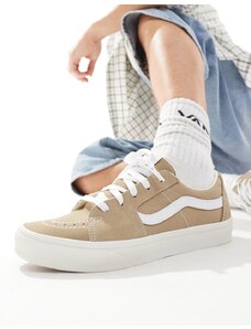 Vans - SK8 Low - Sneakers basse marrone chiaro e bianco