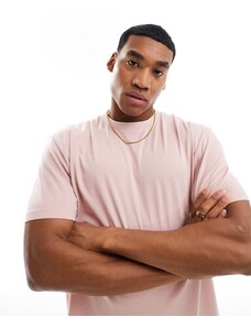 ASOS DESIGN - T-shirt girocollo comoda rosa polvere
