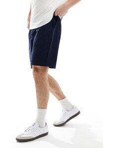 Another Influence - Pantaloncini in misto lino blu navy