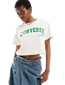 Converse - Retro Chuck - T-shirt corta egret-Bianco