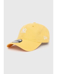 New Era berretto da baseball in cotone colore giallo con applicazione NEW YORK YANKEES