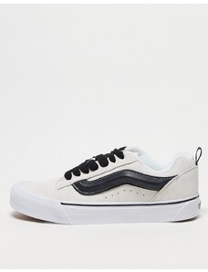 Vans - Knu Skool - Sneakers bianche in camoscio-Bianco