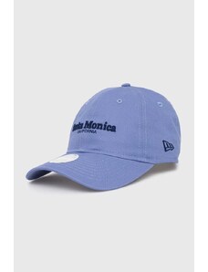New Era berretto da baseball in cotone colore blu con applicazione