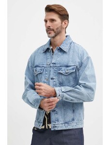 BOSS giacca di jeans uomo colore blu 50514236