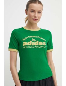 adidas Originals t-shirt donna colore verde IR6084