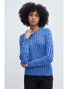 Polo Ralph Lauren maglione in cotone colore blu 211935303