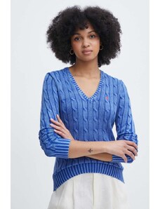 Polo Ralph Lauren maglione in cotone colore blu 211935305