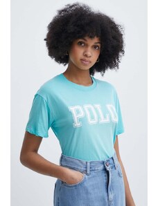 Polo Ralph Lauren t-shirt in cotone donna colore turchese 211935591