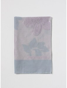 Sciarpa Emporio Armani in misto cotone con fiori jacquard