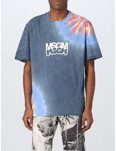T-shirt Msgm con logo e stampa tie dye