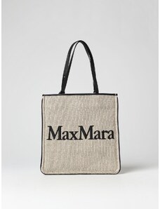 Borsa Easy Bag Max Mara in rafia intrecciata