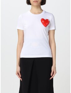 T-shirt Moschino Couture in cotone con cuore gonfiabile