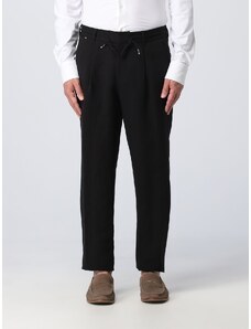 Pantaloni Boss in lyocell e lino