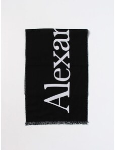 Sciarpa Alexander McQueen in lana con logo jacquard