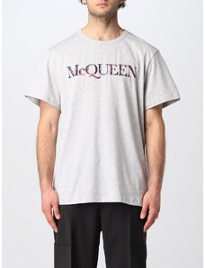 T-shirt Alexander McQueen in cotone con ricamo logo