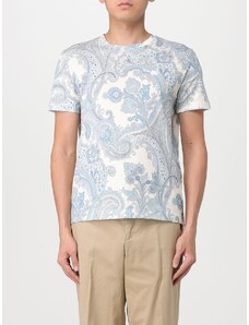 T-shirt Etro in cotone con stampa paisley