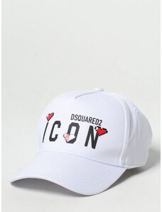 Cappello Icon Dsquared2 in cotone con stampa