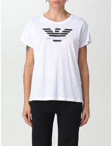 T-shirt Emporio Armani in cotone con logo a contrasto