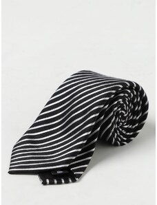 Cravatta Emporio Armani in misto seta con motivo geometrico