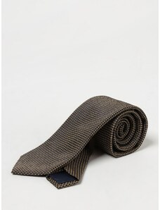 Cravatta Altea in seta e cotone con lavorazione jacquard