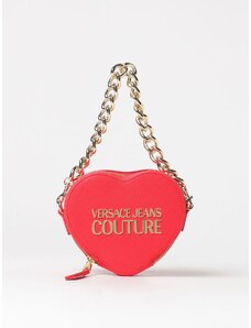 Borsa Versace Jeans Couture in pelle sintetica saffiano con logo metallico