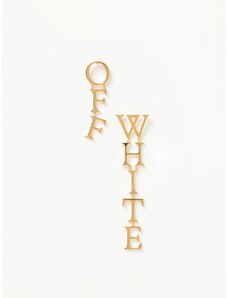 Orecchini Logo Off-White in ottone