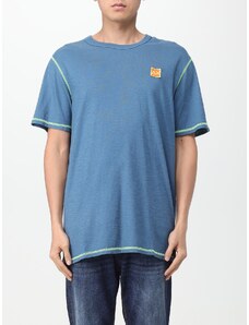 T-shirt Sun 68 in cotone con patch logo e cuciture a contrasto
