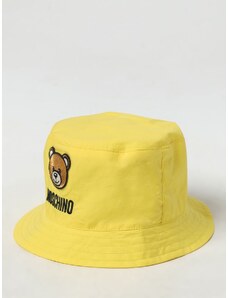 Cappello Moschino Baby in cotone con logo ricamato