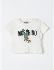 T-shirt crop Moschino Baby con Teddy deserto