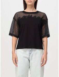 T-shirt Armani Exchange in cotone e mesh