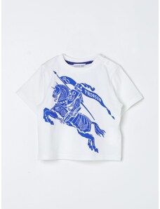 T-shirt in jersey di cotone Burberry Kids con Equestrian Knight