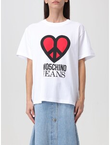 T-shirt Moschino Jeans con stampa peace heart