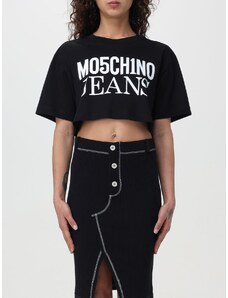 T-shirt cropped Moschino Jeans in jersey di cotone