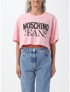 T-shirt cropped Moschino Jeans in jersey di cotone