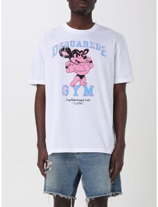 T-shirt Gym Dsquared2 in cotone con stampa