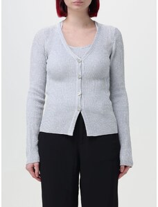 Cardigan Moschino Jeans in cotone a coste con lurex