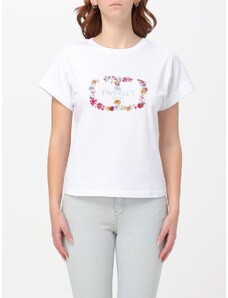 T-shirt Twinset in cotone con logo