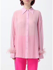 Camicia trasparente Pinko con piume