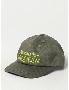 Cappello Alexander McQueen in cotone con logo ricamato