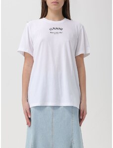 T-shirt Ganni in cotone organico con logo