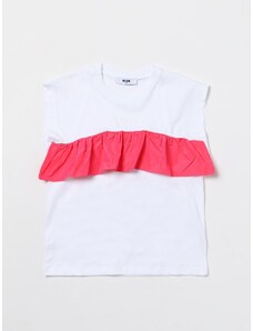 T-shirt Msgm Kids in cotone con ruches