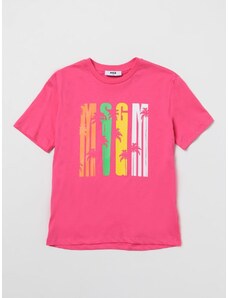 T-shirt Msgm Kids con logo multicolor