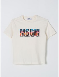 T-shirt con logo Msgm Kids