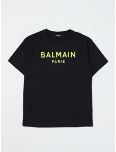 T-shirt Balmain Kids con logo fluo