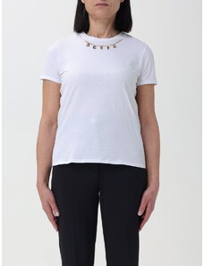T-shirt Elisabetta Franchi in cotone con dettaglio gioiello